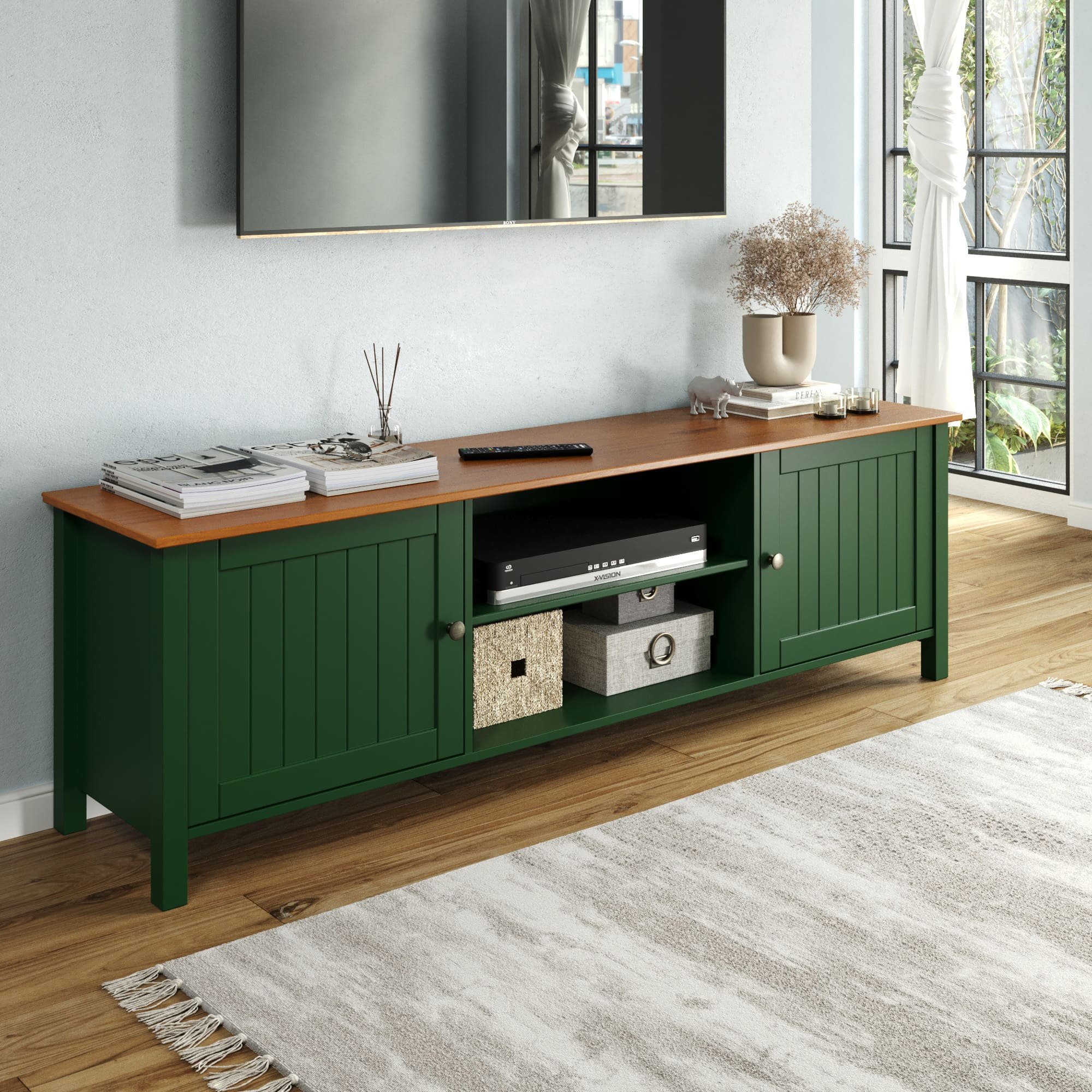 Rack Toscana 2 Portas - Amendôa | Estilo e Conforto para Sua